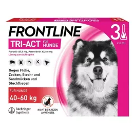 FRONTLINE Tri-Act Légère pour chiens 40-60kg, 3 pces