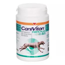 CANIVITON Forte Plus comprimés ergonomiques pour chien/chat, 90 comprimés