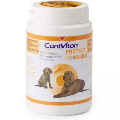 CANIVITON Comprimés alimentaires ergonomiques Protect pour chiens et chats, 90 comprimés