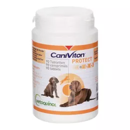 CANIVITON Comprimés alimentaires ergonomiques Protect pour chiens et chats, 90 comprimés