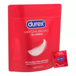 DUREX Préservatifs doux au toucher, 40 pièces