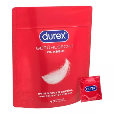 DUREX Préservatifs doux au toucher, 40 pièces