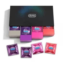 DUREX Préservatifs Fun Explosion Mix de 4 sortes, 40 pc