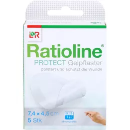 RATIOLINE Pansement gel protect 4,5x7,4 cm, 5 pces
