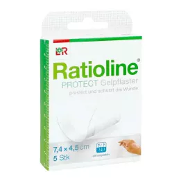 RATIOLINE Pansement gel protect 4,5x7,4 cm, 5 pces