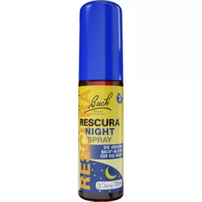 BACHBLÜTEN Original Rescura Night Spray sans alcool, 20 ml