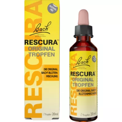 BACHBLÜTEN Gouttes Rescura originales sans alcool, 20 ml