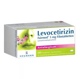 LEVOCETIRIZIN Fairmed 5 mg comprimés pelliculés, 100 pc