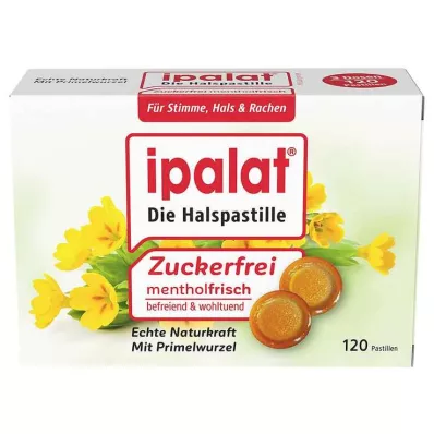 IPALAT Pastilles pour la gorge sans sucre, 120 pces