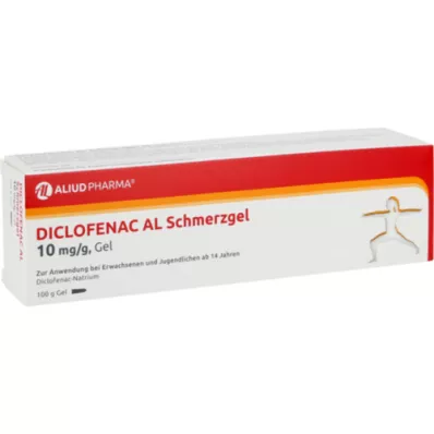 DICLOFENAC AL Gel analgésique 10 mg/g, 100 g