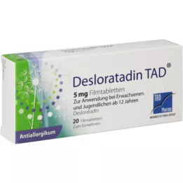 DESLORATADIN TAD 5 mg Comprimés pelliculés, 20 pièces