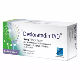 DESLORATADIN TAD 5 mg Comprimés pelliculés, 50 pc