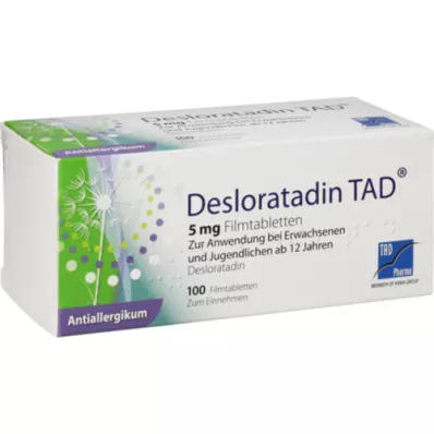 DESLORATADIN TAD 5 mg Comprimés pelliculés, 100 pcs