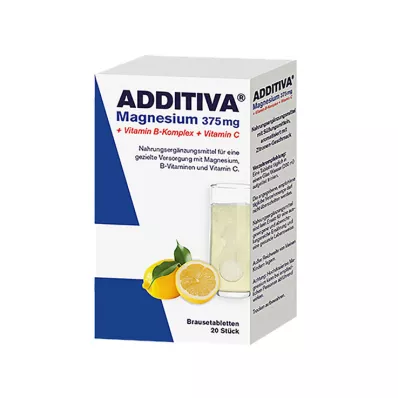 Additiva Magnésium 375 mg + Complexe de vitamines B + Vitamine C, 20X6 g Additiva Magnésium 375 mg + Complexe de vitamines B + Vitamine C, 20X6 g