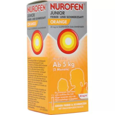 NUROFEN Junior jus de fièvre et antidouleur Oran.40 mg/ml, 100 ml
