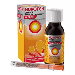 NUROFEN Junior jus de fièvre et antidouleur fraise.40 mg/ml, 100 ml