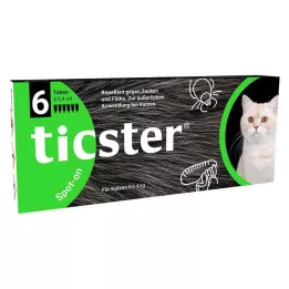 TICSTER Lait spot-on pour chats jusquà 4 kg, 6X0.4 ml