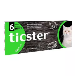 TICSTER Lait spot-on pour chats jusquà 4 kg, 6X0.4 ml