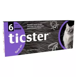 TICSTER Lait spot-on pour chats 4-8 kg, 6X0.8 ml