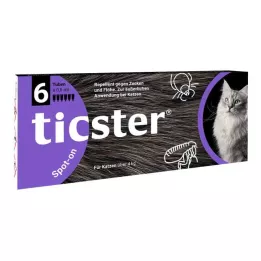 TICSTER Lait spot-on pour chats 4-8 kg, 6X0.8 ml