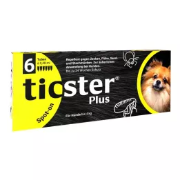 TICSTER Plus Spot-on, solution à appliquer pour chien jusquà 4kg, 6X0.48 ml