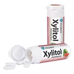 MIRADENT Xylitol Chewing Gum Pastèque, 30 pces