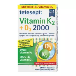 TETESEPT Vitamine K2+D3 2000 comprimés, 30 pc