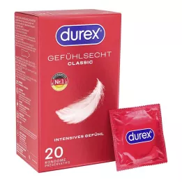 DUREX Préservatifs Gefühlsecht classic, 20 pcs