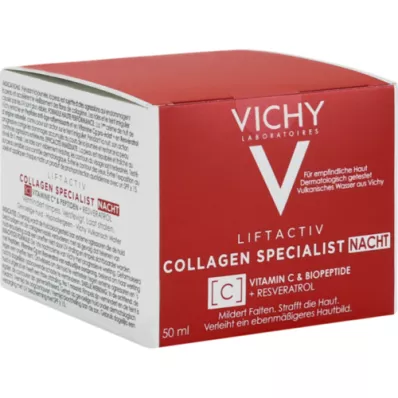 VICHY LIFTACTIV Crème de nuit Collagène Spécialiste, 50 ml