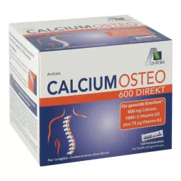 CALCIUM OSTEO 600 Direkt Portions en bâtonnets, 120 unités