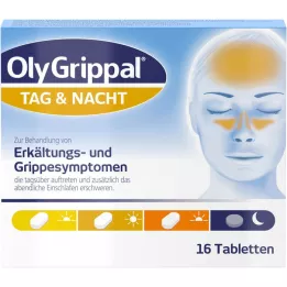 OLYGRIPPAL Jour &amp; Nuit 500 mg/60 mg Comprimés, 16 pcs