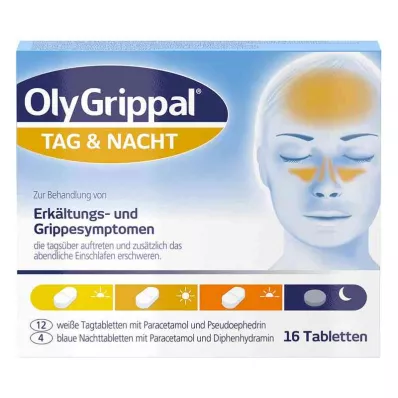 Olygrippal Jour & Nuit 500 mg/60 mg comprimés (16 pièces) Olygrippal Jour & Nuit 500 mg/60 mg comprimés (16 pièces)