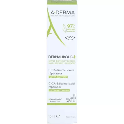 A-DERMA DERMALIBOUR+ CICA Baume à lèvres, 15 ml