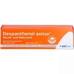 DEXPANTHENOL axicur Crème pour les plaies et les cicatrisations 50 mg/g, 20 g