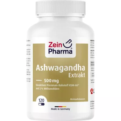 ASHWAGANDHA EXTRAKT Gélules de 500 mg, 120 gélules