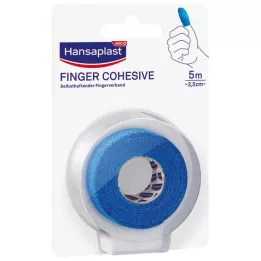 HANSAPLAST Pansement adhésif pour doigt 2,5 cmx5 m bleu, 1 pc