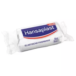 HANSAPLAST Bande de fixation élastique crêpée 8 cmx4 m, 1 pc