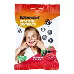 SANOSTOL Bonbons vitaminés framboise-cassis, 75 g
