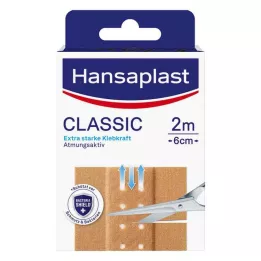 HANSAPLAST Pansement Classic 6 cmx2 m, 1 pc