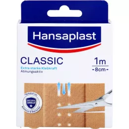 HANSAPLAST Pansement Classic 8cm x1 m, 1 pc