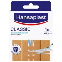 HANSAPLAST Pansement Classic 8cm x1 m, 1 pc