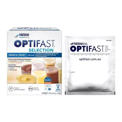 OPTIFAST Boissons de sélection & Crèmes en poudre, 8X55 g OPTIFAST Boissons de sélection & Crèmes en poudre, 8X55 g