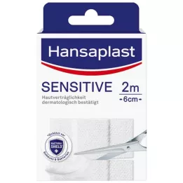 HANSAPLAST Pansement Sensitive hypoallergénique 6 cmx2 m, 1 pc