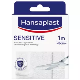 HANSAPLAST Pansement Sensitive hypoallergénique 8 cmx1 m, 1 pc
