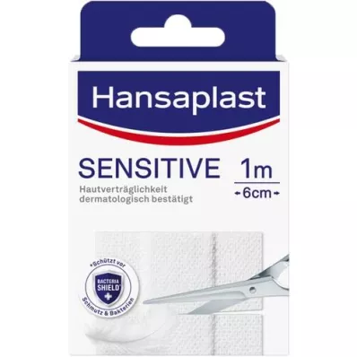 HANSAPLAST Pansement Sensitive hypoallergénique 6 cmx1 m, 1 pc