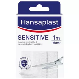 HANSAPLAST Pansement Sensitive hypoallergénique 6 cmx1 m, 1 pc