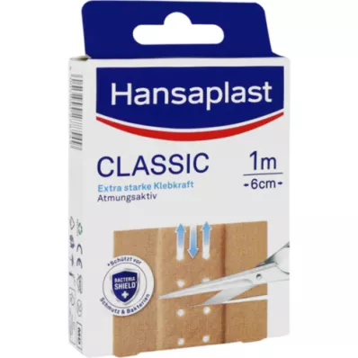HANSAPLAST Pansement Classic 6 cmx1 m, 1 pc