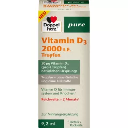 DOPPELHERZ Vitamine D3 2000 U.I. pure gouttes, 9.2 ml