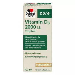 DOPPELHERZ Vitamine D3 2000 U.I. pure gouttes, 9.2 ml