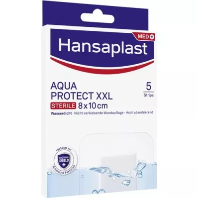 HANSAPLAST Aqua Protect pansement stérile 8x10 cm, 5 pces